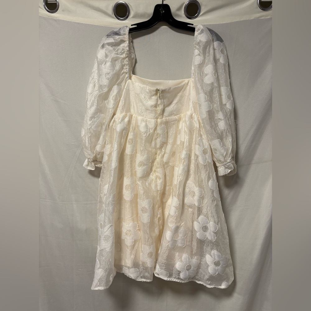 Big Hit Daisy Ivory Baby Doll Dress Size Large - Picture 5 of 8